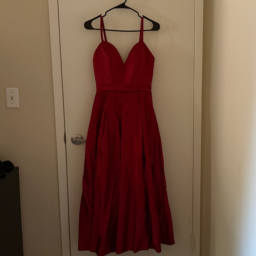 Elegant Red Evening Gown